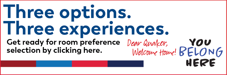 Three options. Three experiences.  Get ready for room preference selection by clicking here.