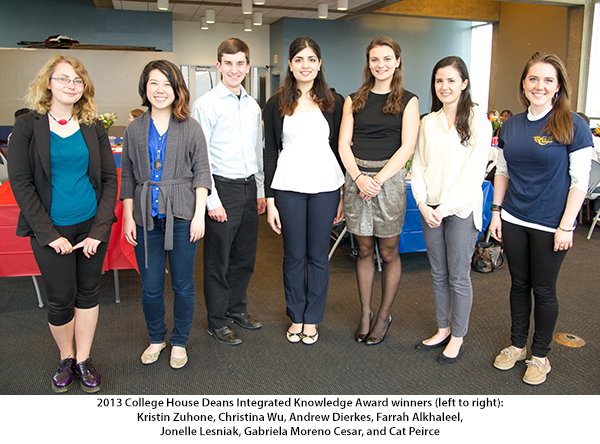Winners of the 2013 Integrated Knowledge Award