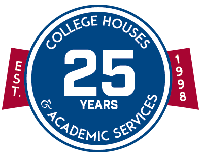 College Houses & Academic Services (Est. 1998) 25 Years logo