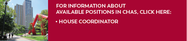 For information about our available positions, click here: - House Coordinator