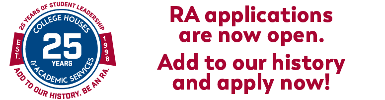 RA applications are now open. Add to our history and apply now!