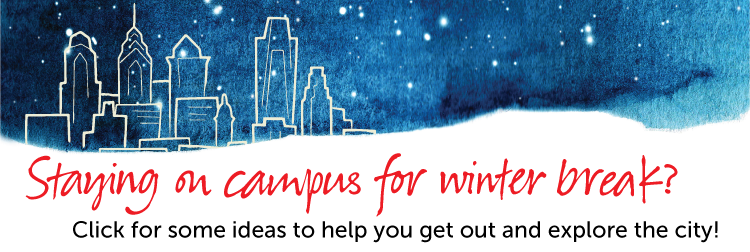 Staying on campus for winter break?  Here are some ideas to help you get out and explore the city!